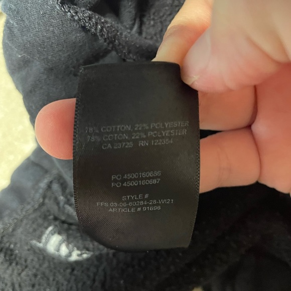 Aritzia TNA cozy fleece mega sweatpants joggers women’s small black oversized - Picture 5 of 6